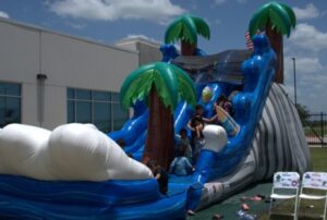 Children on Water Slide