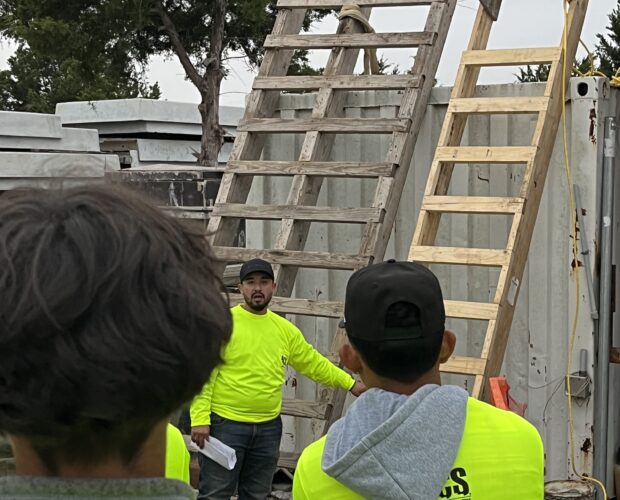 Jonathan Giving Ladder Training at Rodeo 2025