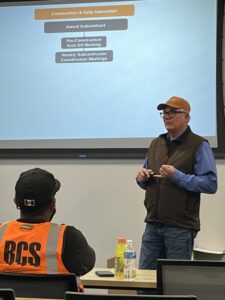 James Lewis, Superintendent, White Construction, Speaks to Emerging Leaders Group